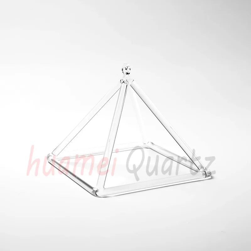Кварцевая прозрачная Поющая пирамида для исцеления звуковой энергии и