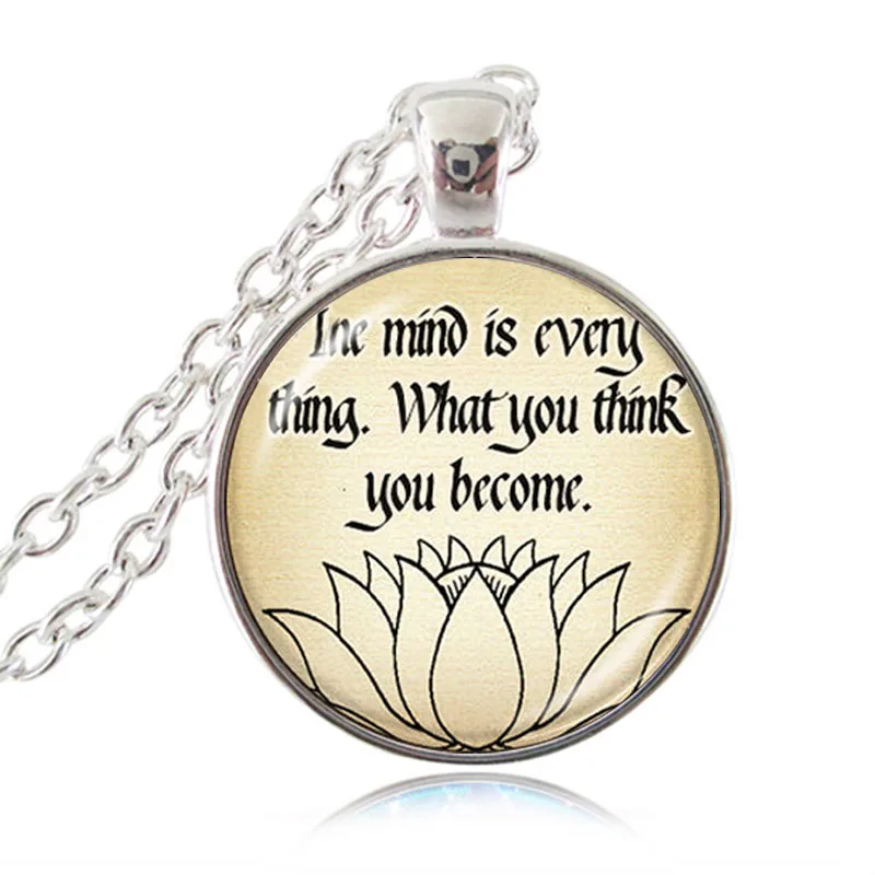 Буддистское Воодушевляющее ожерелье с цитатой ума-все что вы думаете станете