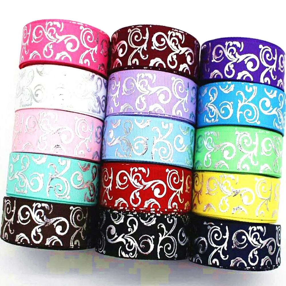

10 Yards 22mm Silver Tinfoil Ribbon DIY Handmade For Hair Bows Material Gift Wrap Belt Grosgrain Gift Wrap Decoration Crafts