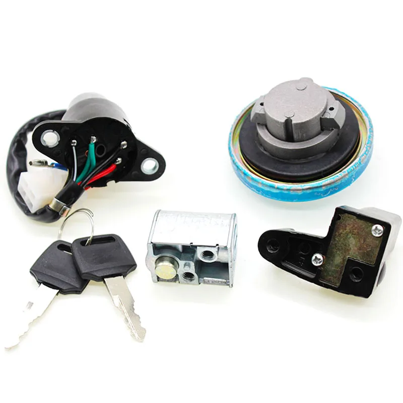 

For Honda CMX250 Rebel CA125 1995-1999 1998 1997 1996 Motorcycle Ignition Key Switch Seat Lock Fuel Tank Gas Cap Cover Set