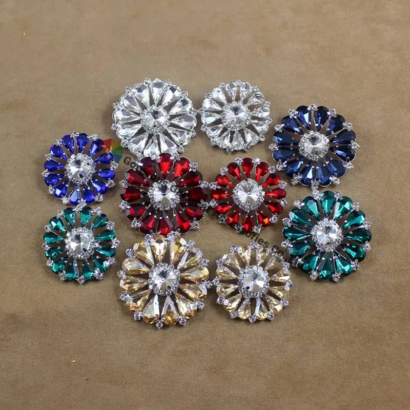 10 шт. 32 мм 42 мм|buttons clear|rhinestone buttonsround rhinestone button |
