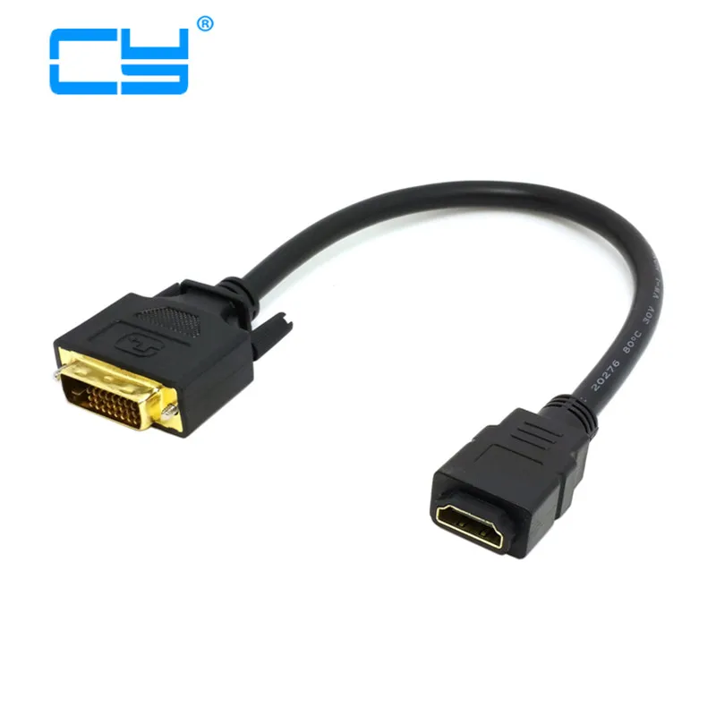 

DVI 24+1 DVI-D Male To HDMI-compatible-Female Converter HD-to DVI M-F Adapter Convertor Support 1080P For HDTV LCD Free Shipping