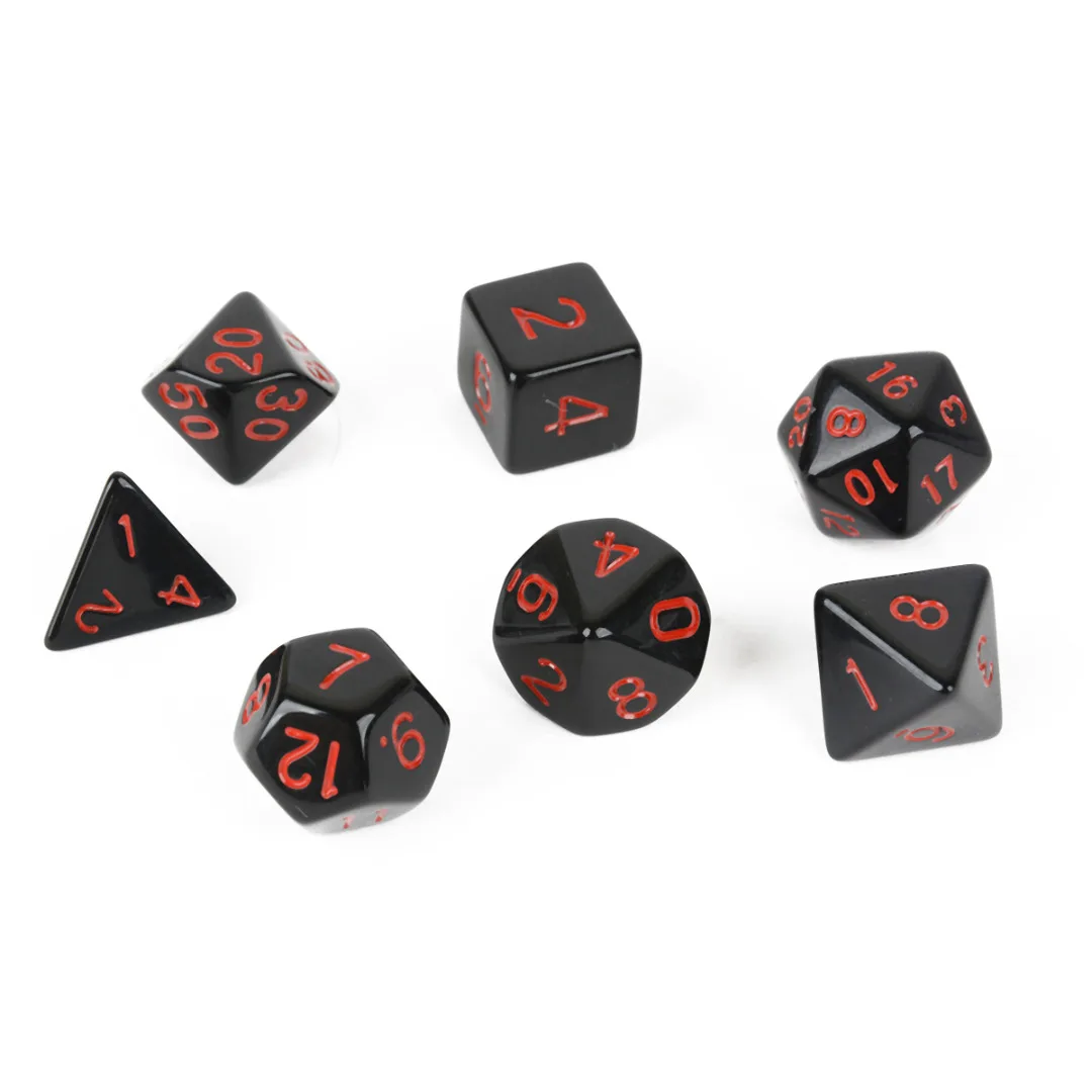 7 шт./компл. 4/6/8/10/12/20 кубика многогранные TRPG ИГРА Подземелья и Драконы кубик для настольной игры D4-D20 для развлечения игровой