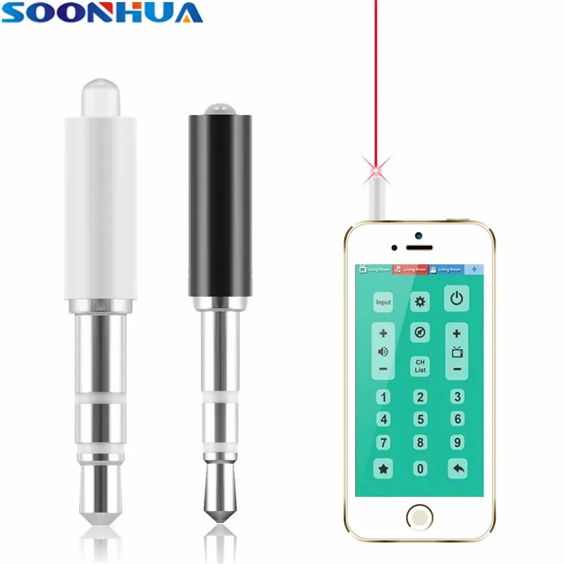 SOONHUA заглушка для защиты мобильного телефона от пыли 3,5 мм разъем умный инфракрасный ИК передатчик пульт дистанционного управления Разъем для кондиционера для iPhone