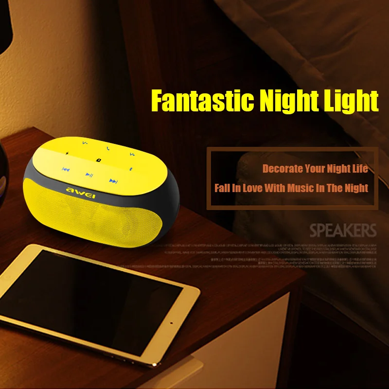 DRXENN Awei Y200 Bluetooth Speaker Portable Wireless Soundbar Mini Music Boombox For Computer Phone Support Bluetooth TF USB