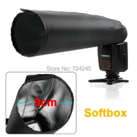 flash diffuser foldable spotlighting cloth bender light beam snoot softbox tube for nikon canon yongnuo speedlite flash