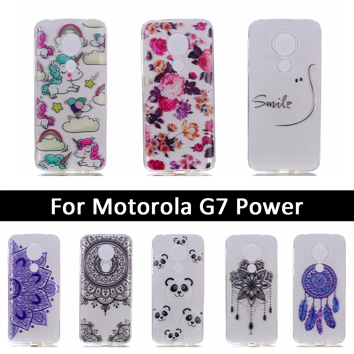 New Fashion Cute Patterned Case For Motorola Moto G7 Power Mobile Phone Shells Bags Cover G7Power Painting Cases Fundas |