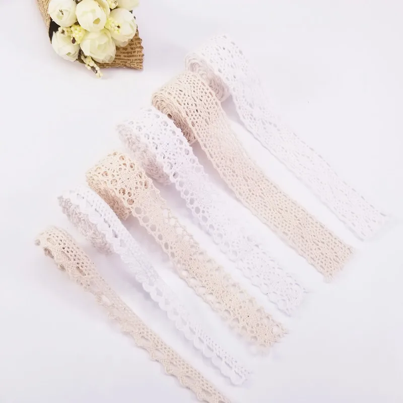 5 ярдов/партия хлопковая кружевная отделка домашняя ткань обертывание вязание