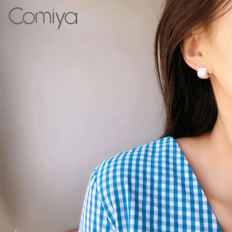 Comiya, серьги-гвоздики для женщин, золотой цвет, цинковый сплав, аксессуары, корейские aros, индийские ювелирные изделия, Mujer Brincos Femme, свадебные серьги
