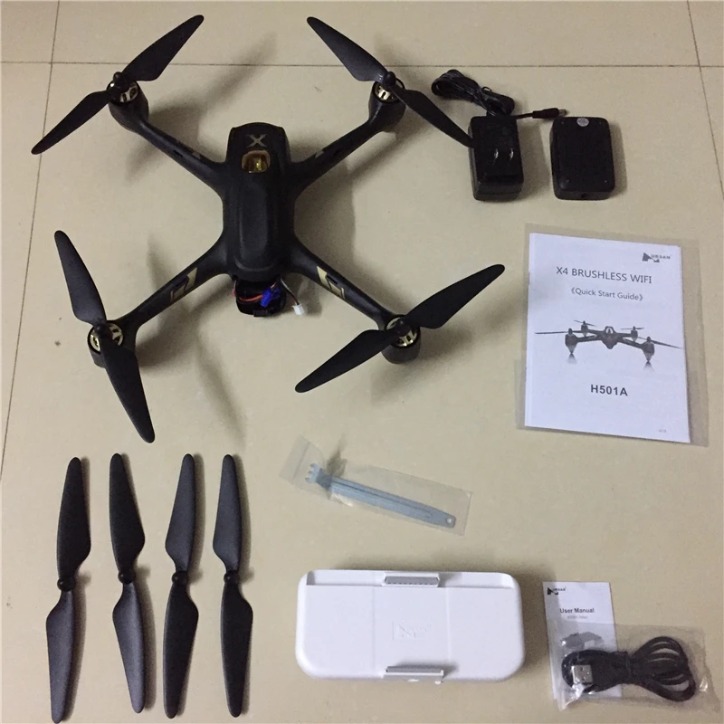 (В наличии) Hubsan X4 AIR H501A с реле HT500 WIFI FPV Бесщеточный Радиоуправляемый квадрокоптер