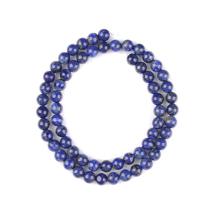 

Genuine Natural Stone Lapis Lazuli Beads NO Painted Dyed Round Strand Bead 15" Strand 4 6 8 10 12MM Pick Size For Jewelry Making
