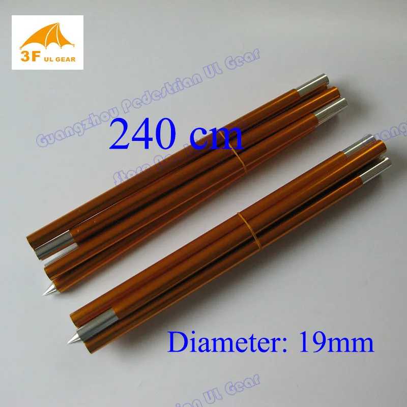 Ultrahard 3F ul Gear 19 mm diamater ultrahard 7075 aluminium alloy support rod of shelter tarp canopy pole | Спорт и развлечения