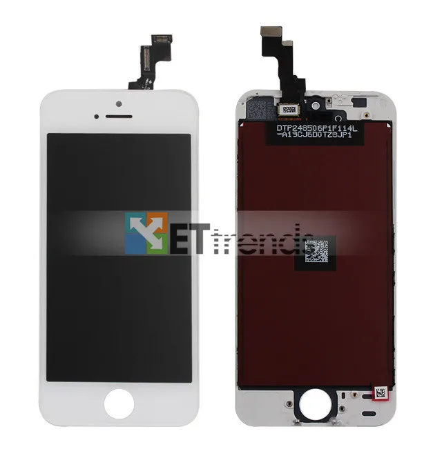 ЖК дисплей 30 шт./лот для iPhone 5/5S/5C дигитайзер сенсорный стеклянный экран рамка