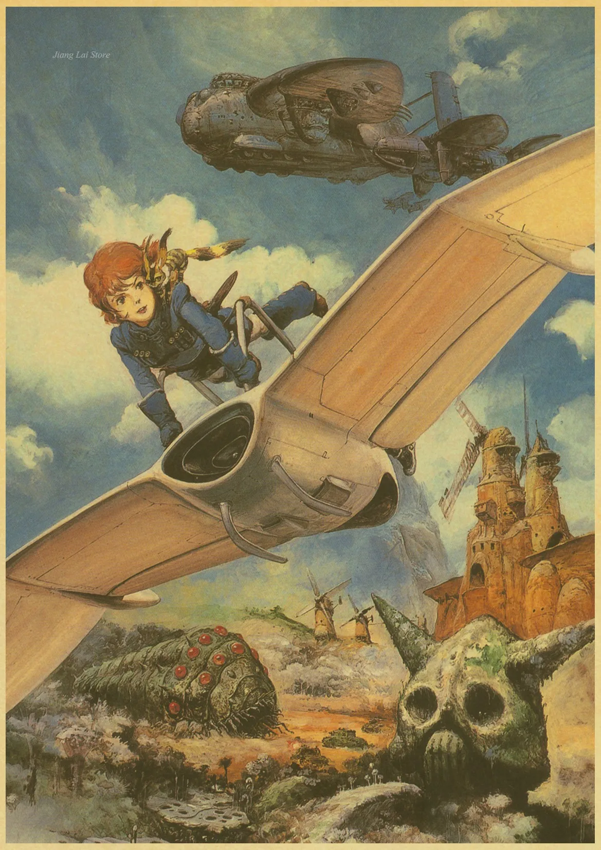 Nausicaa высокого качества искусства плакат ретро постер винтажный на стену Декор
