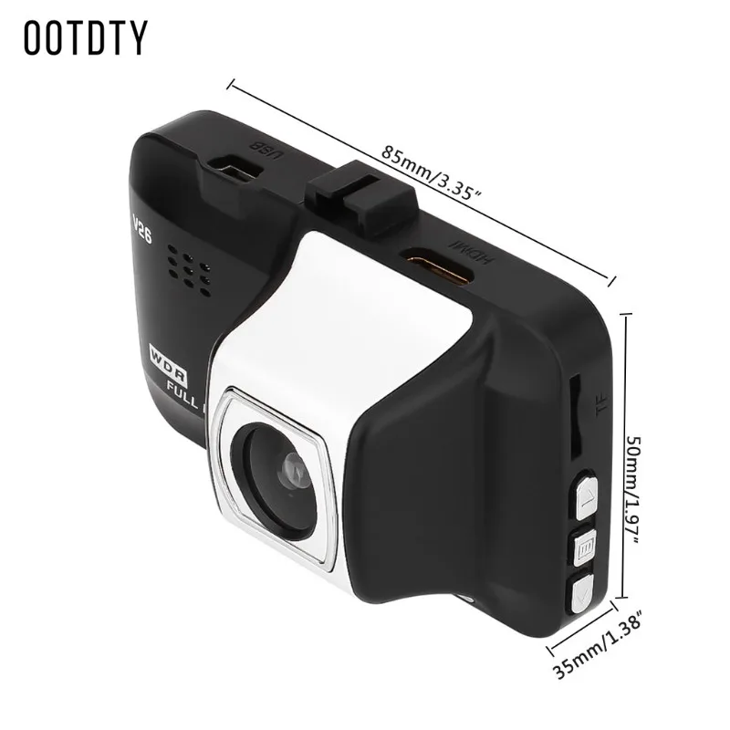 OOTDTY 3 дюймовый TFT ЖК экран Автомобильный видеорегистратор камера Full HD 1080P угол 140