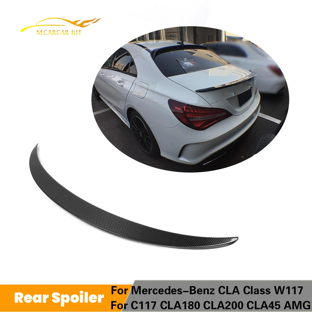 Задний спойлер на крышке багажника крыло губы для Mercedes-Benz CLA класс W117 C117 CLA180 CLA200 CLA45 AMG 2013- углеродного волокна/FRP