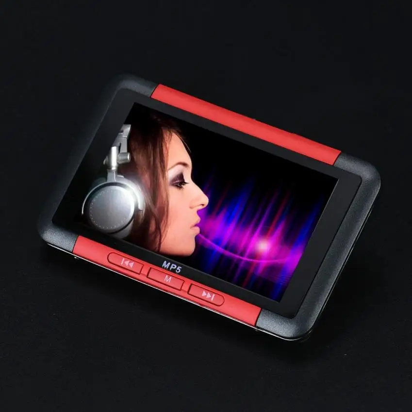 Hiperrelo8gb тонкий MP3 MP4 MP5 музыкальный плеер с 4,3 дюймовым ЖК-экраном FM радио видео кино фото FM радио Диктофон Sep19 HW - Цвет: Красный