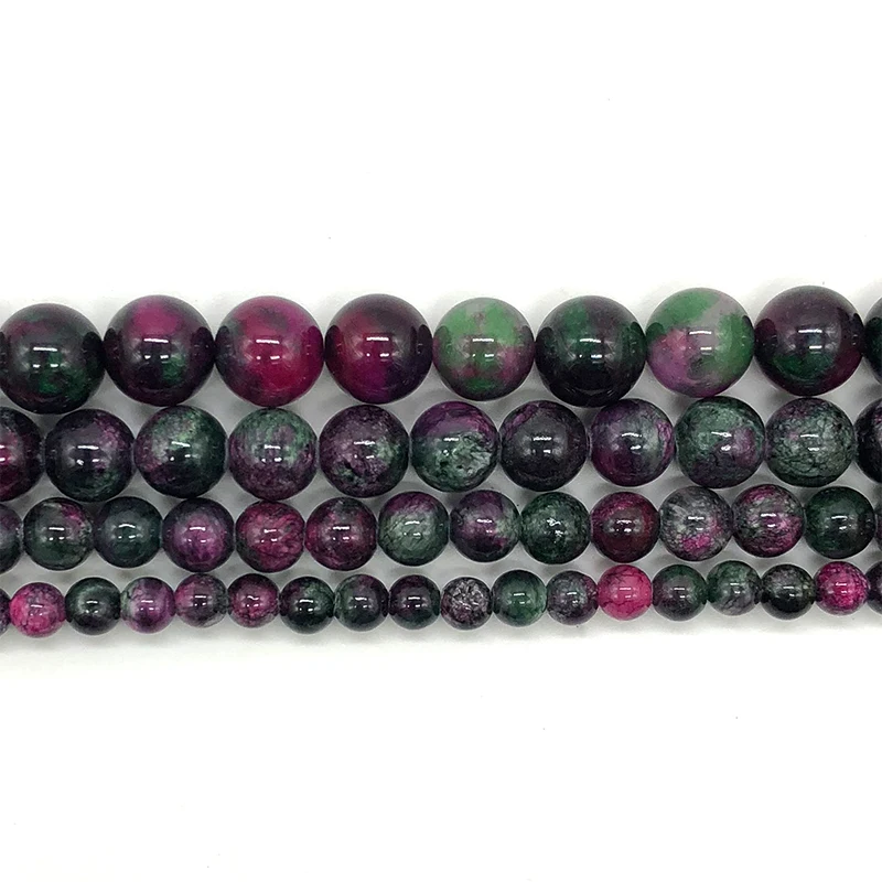 Natural stone 4/6/8/10/12MM Fine Dark grey spots DIY Charm Beads for Jewelry Making Bracelet DY180 | Украшения и аксессуары