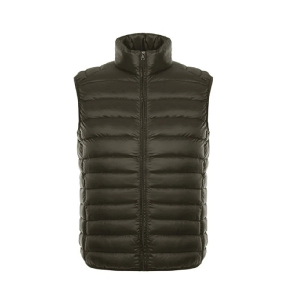 

ZOGAA 2019 New Men's Sleeveless Down Coats Ultralight White Duck Down Warm Vest Men's Casual Jacket Parka Outwear Waistcoat