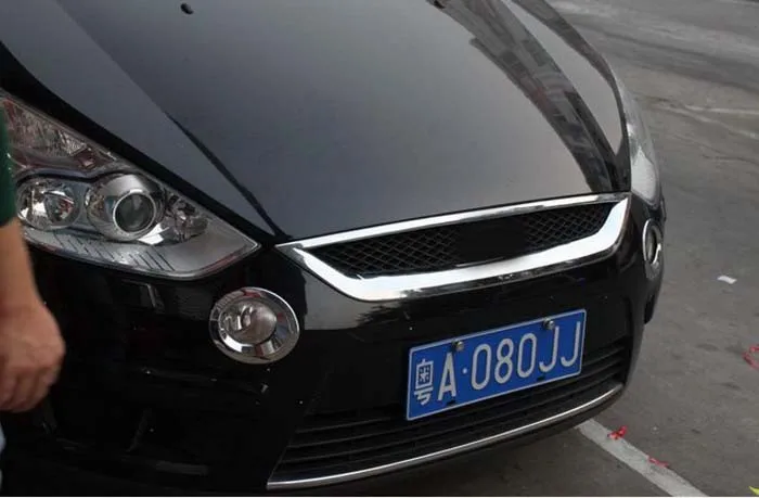 Abs хромированная передняя решетка вокруг отделки для Ford S MAX SMAX 2007 2010 2011 2012|chrome front
