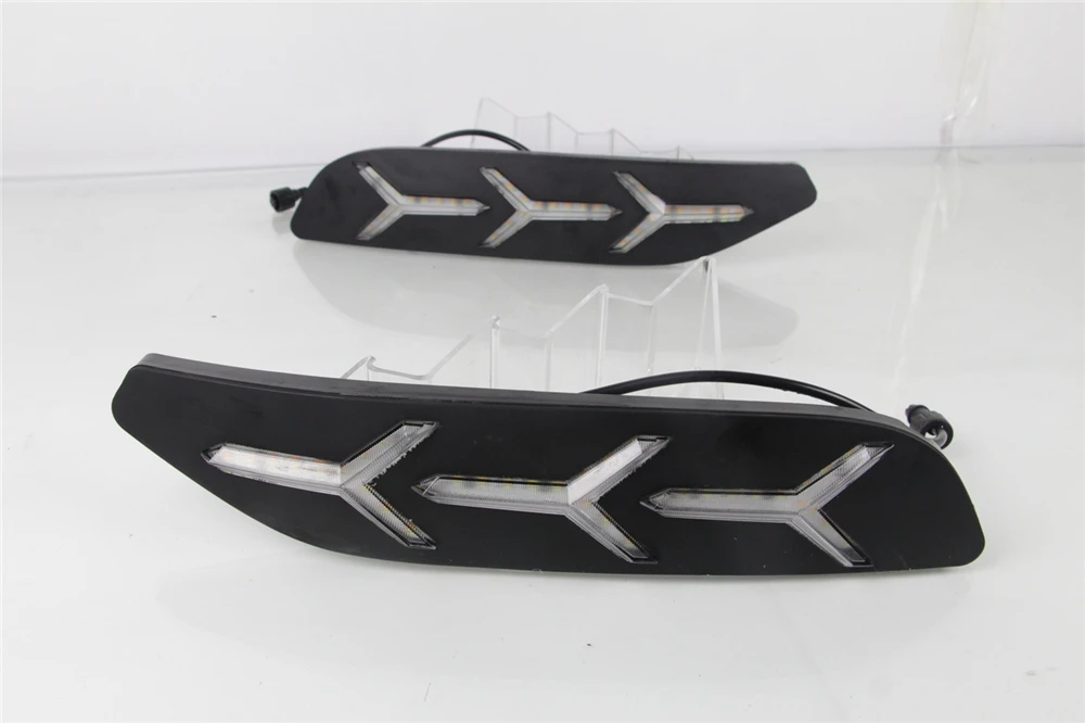 1 пара Габаритные огни DRL светодиодный для Volkswagen VW polo 2014 2015 2016 2017 2018 вождения
