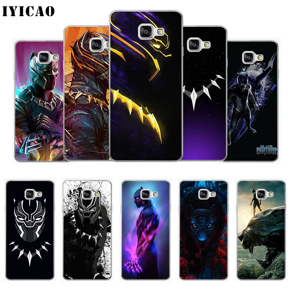 IYICAO черный пантера Marvel Фильм Мягкий силиконовый чехол для телефона Samsung A10 A30 A40 A50