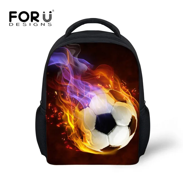 W452F FORUDESIGNS/3 шт./компл. ножной мяч школьные ранцы для мальчиков рюкзак для садика, футбольный Рюкзак Малыш маленький школьный Карандаш Чехол для детей - Цвет: W452F