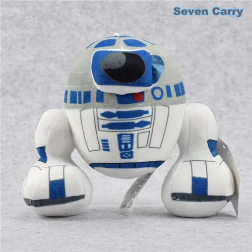 Черный Звездные Войны Пробуждение силы Дэдпул R2D2 BB8 BB-8 R2-D2 дроид робот дети плюшевые куклы детские игрушки для детей рождественские подарки - Цвет: Черный