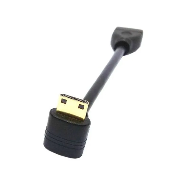 

Mini HDMI Male 90degree to HDMI Female Converter Connector Adapter Cable 1080P