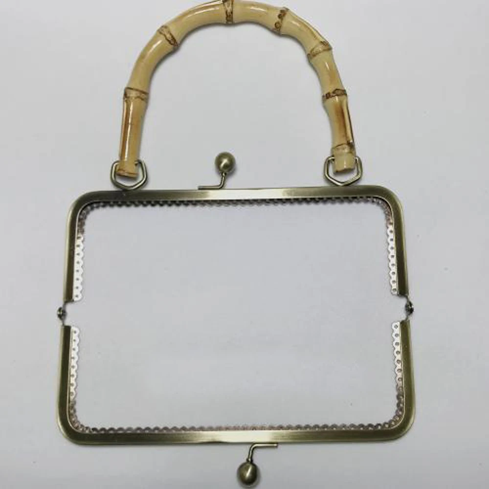 20/25 см Женская сумка большого размера металлическая застежка бронзовый цвет без