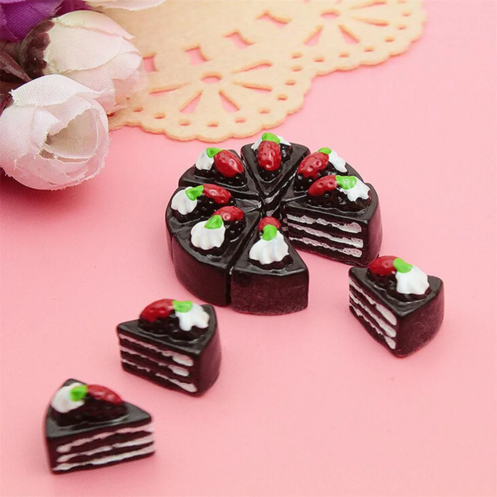 10 шт. Kawaii плоская задняя часть Diy Миниатюрный искусственная еда муляж для торта