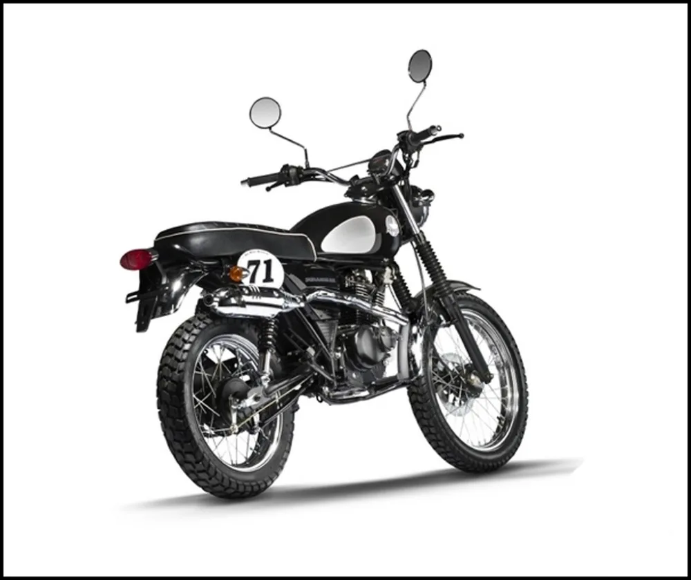 Ретро руль 22 мм для Honda CRF KTM Yamaha YZF Kawasaki KXF Suzuki WRF RM трекер. Скремблер внедорожная