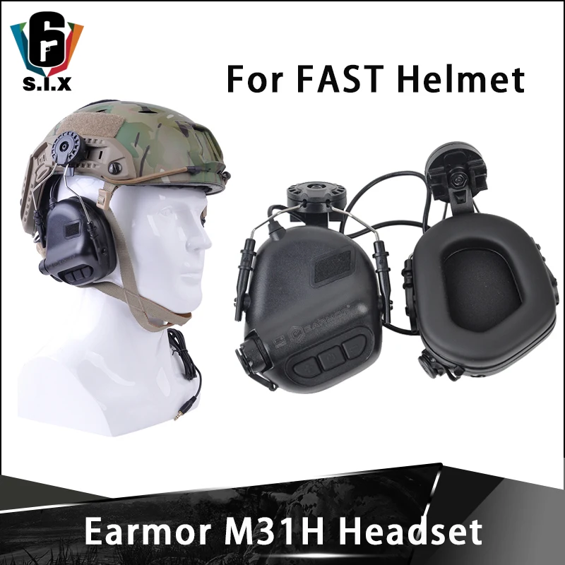Earmor Военная Тактическая софтбойная авиационная гарнитура M31H ARC MOD1 для дуга шлема
