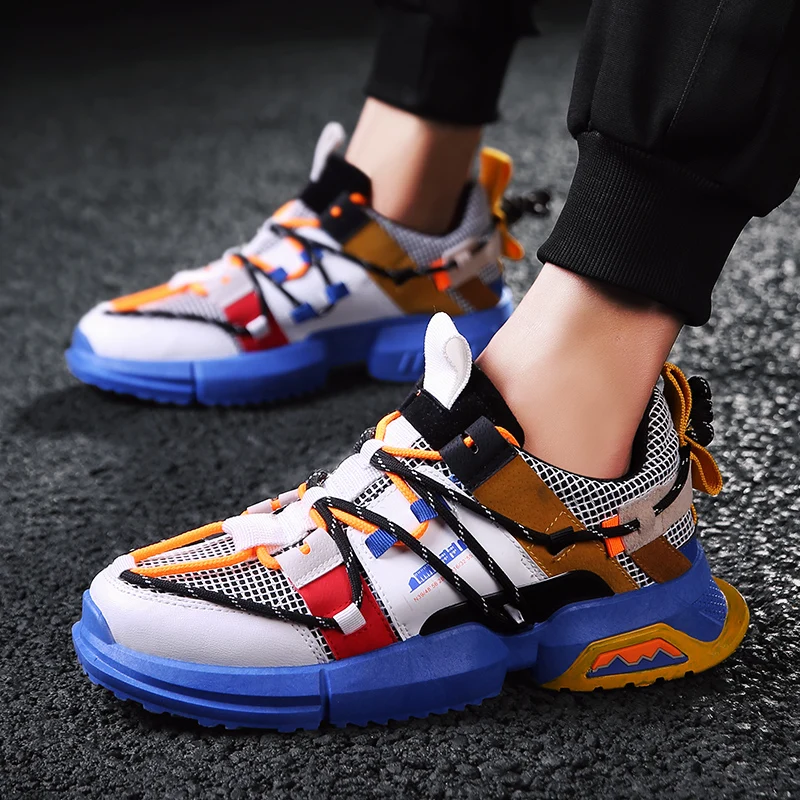2019 Autumn New Men Shoes Lace-Up Fashion men Casual Brand Sneakers FLats chaussure homme | Обувь