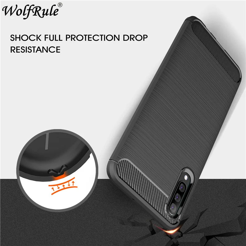 

sFor Samsung Galaxy A70 Case Carbon Fiber Bumper Case For Samsung Galaxy A70 Silicone Rubber Phone Cases For Samsung A70 Cover