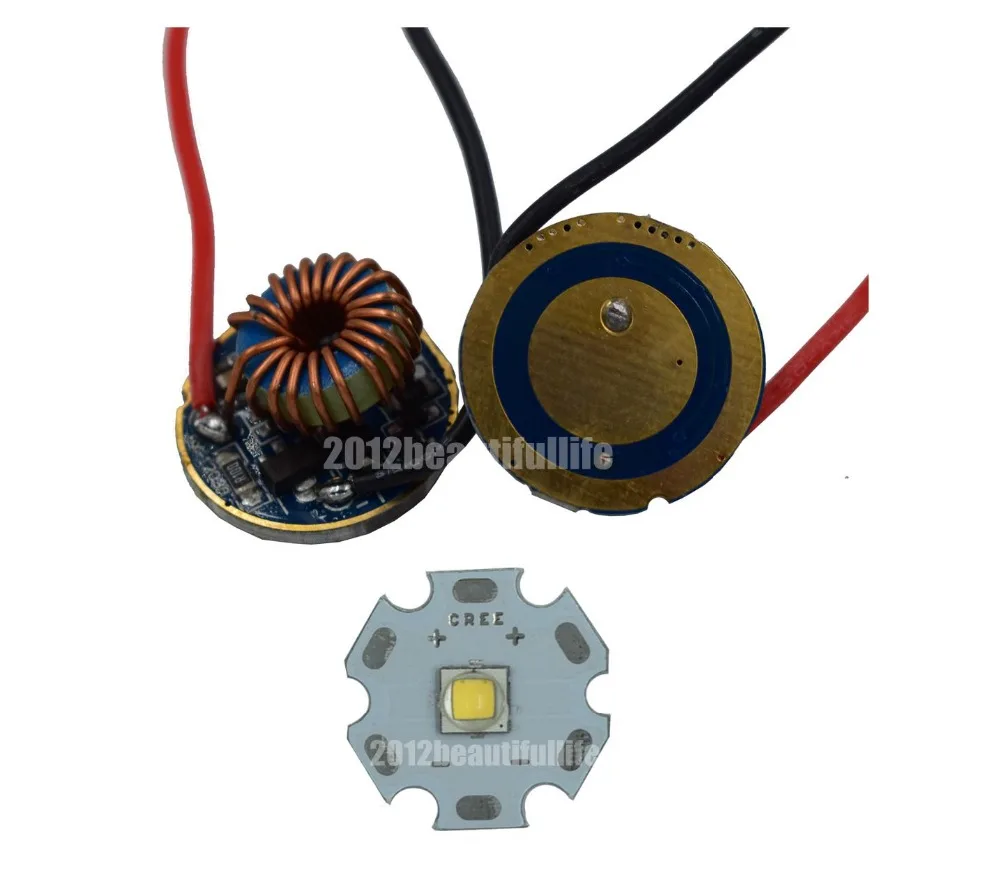 CREE XML2 холодный белый 10 Вт высокой мощности Led на 20 мм Звезда + 5 Режим XML драйвер для светодиодный фонарик|xml2