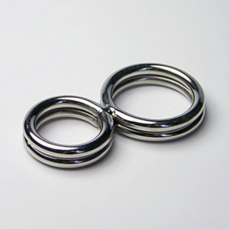 Металлические кольца на член из нержавеющей стали двойное кольцо для взрослых
