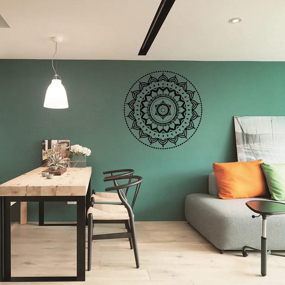 Винтажный узор Мандала Ретро цветок классическая индийская девушка спальня ТВ