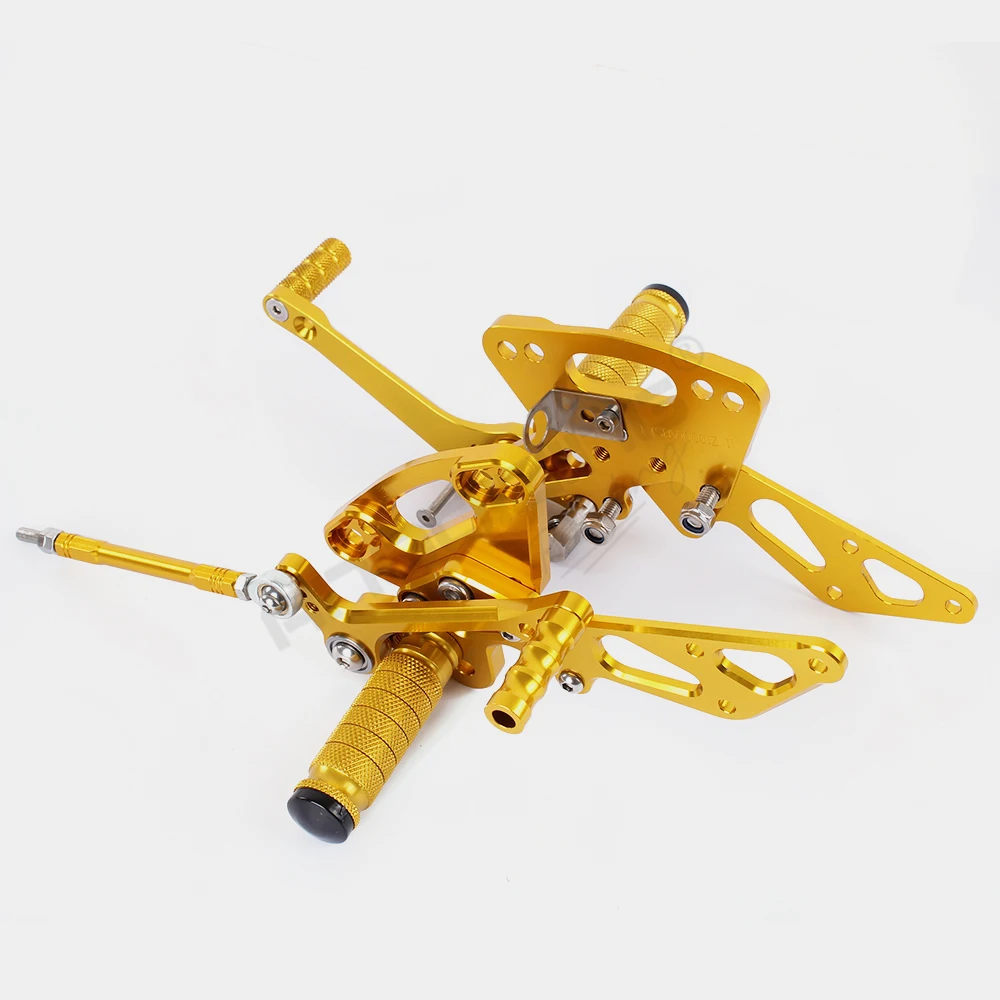 Полный CNC алюминиевый мотоцикл Регулируемый Rearsets задние наборы подножки для KAWASAKI