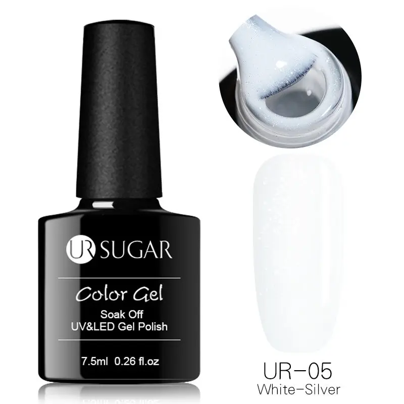 Ur Sugar, набор для ногтей, гель для ногтей, лак Bling Прозрачный Блеск Гель-лак 3D удлинитель для ногти Ложные Советы Гибридный постоянный гель - Цвет: 5