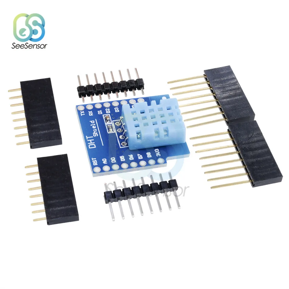 Щит DHT для Wemos D1 Mini DHT11 одношиповый цифровой модуль датчика температуры и
