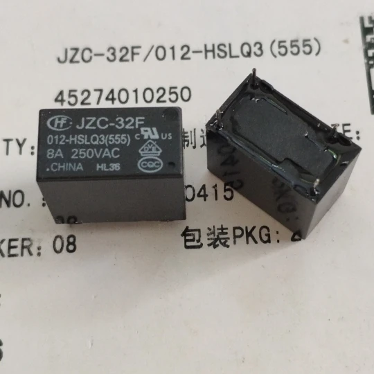 HF32F-012-HLQ3 JZC-32F-012-HSLQ3 реле мощности 8A 250VAC 4 pin | Обустройство дома