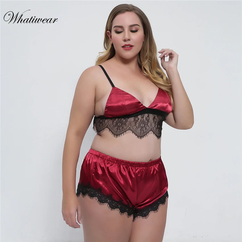 Whatiwear пижамный комплект для сна, Сексуальная атласная пижама с ресницами, женская летняя Пижама, модная Пижама с цветами для женщин
