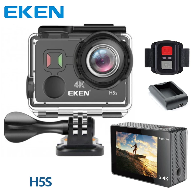 Оригинальная Экшн-камера eken H5S Ambarella A12 с чипом Ultra 4K 30FPS сенсорный экран Wifi