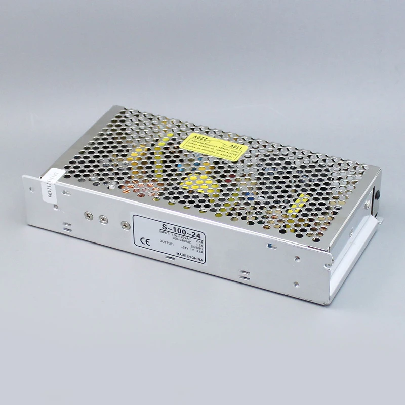 Один Выход переключения светодиодный Питание 12V 8.5A 100W AC100 240V для DC12V драйвер
