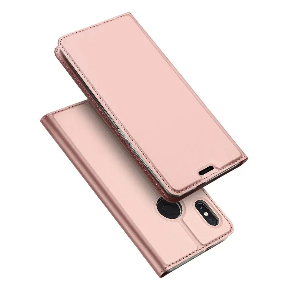 DUX DUCIS Роскошный кожаный чехол-книжка для Xiaomi Redmi Note 5 Pro Чехол-книжка Xiomi Redmi Note5 Pro Global чехол-кошелек - Цвет: rose gold