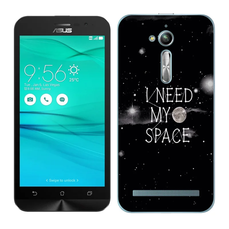 Чехол для Asus Zenfone Go ZB500KL ZB500KG Мягкий Силиконовый Для аэрокосмический Рисунок 5