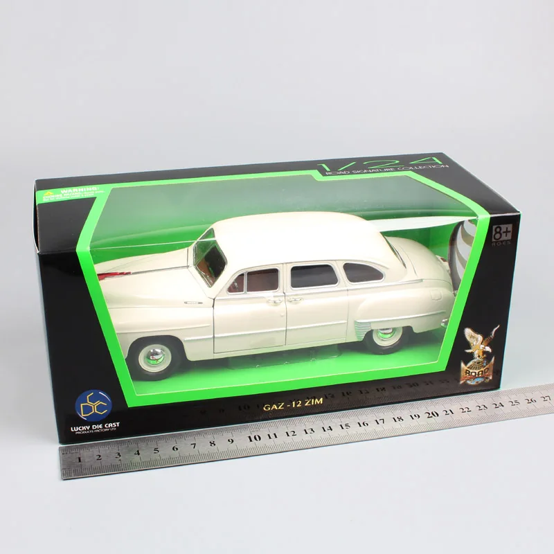 1:24 Масштаб дорожный знак Россия СССР классический Горковский горький GAZ-12 зим седан Волга литья под давлением игрушечные модели машин для коллекционных подарков