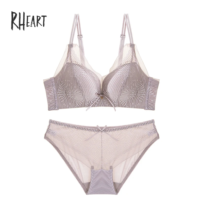 Roseheart женский модный зеленый Лавандовый кружевной бюстгальтер наборы Bralette