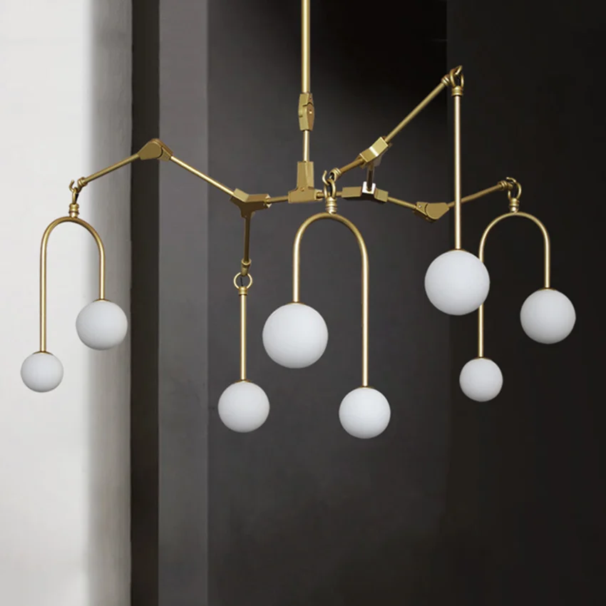 

Nordic Branch Suspension Glass Ball Pendant Lights Led Hanglamp Restaurant Living Room Luxury Pendant Lamp Lighting Luminaire